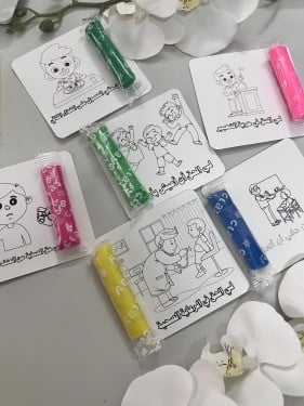 ثيم تلوين حقوق الاطفال مع صلصال