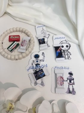 توزيعات ثيم اللغة العربية مع شوكلاته او علك