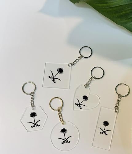 ميدالية اكريلك شعار سيفين ونخلة