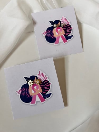 توزيعات حلق ثيم التوعيه بسرطان الثدي