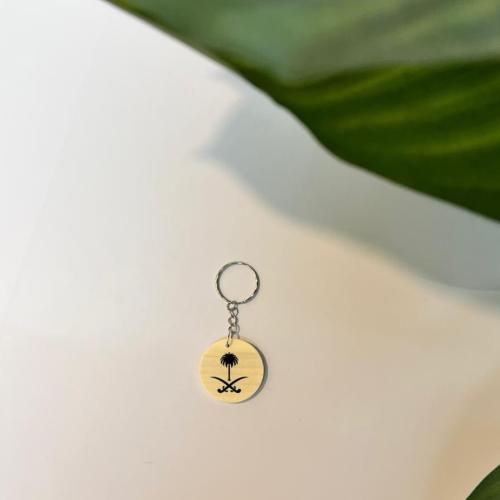 تعليقة خشبية شعار سيفين ونخلة