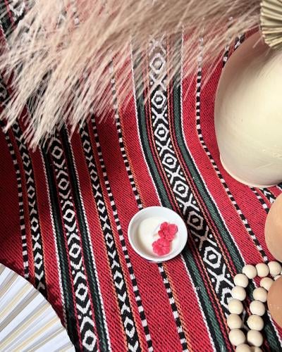 شمعة فنجان الورد الطائفي