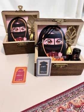 توزيعات رمضانية صندوق خشبي