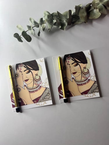 ثيم هندي مع كحل ليرا الذهبي