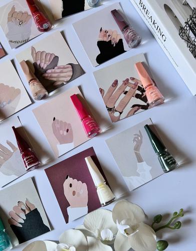 مجموعة مناكير مع ثيم 12 حبة