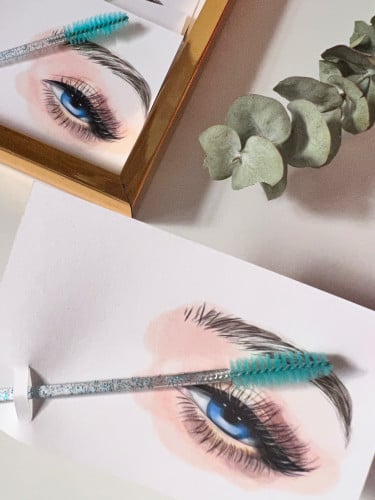 ثيم عيون لتوزيعات فرش الحواجب جاهز للطباعه جاهز للطباعة