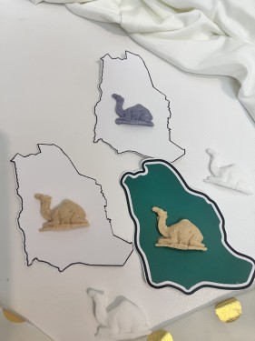 توزيعات ثيم خريطة مع شكل الجمل