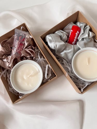 بوكس هدية شمعه مع مرطب