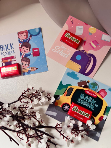 ثيم العوده  الى المدرسة مع شوكلاته