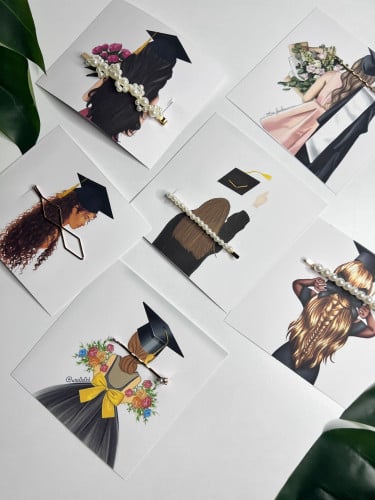 اكسسوار شعر بثيم تخرج