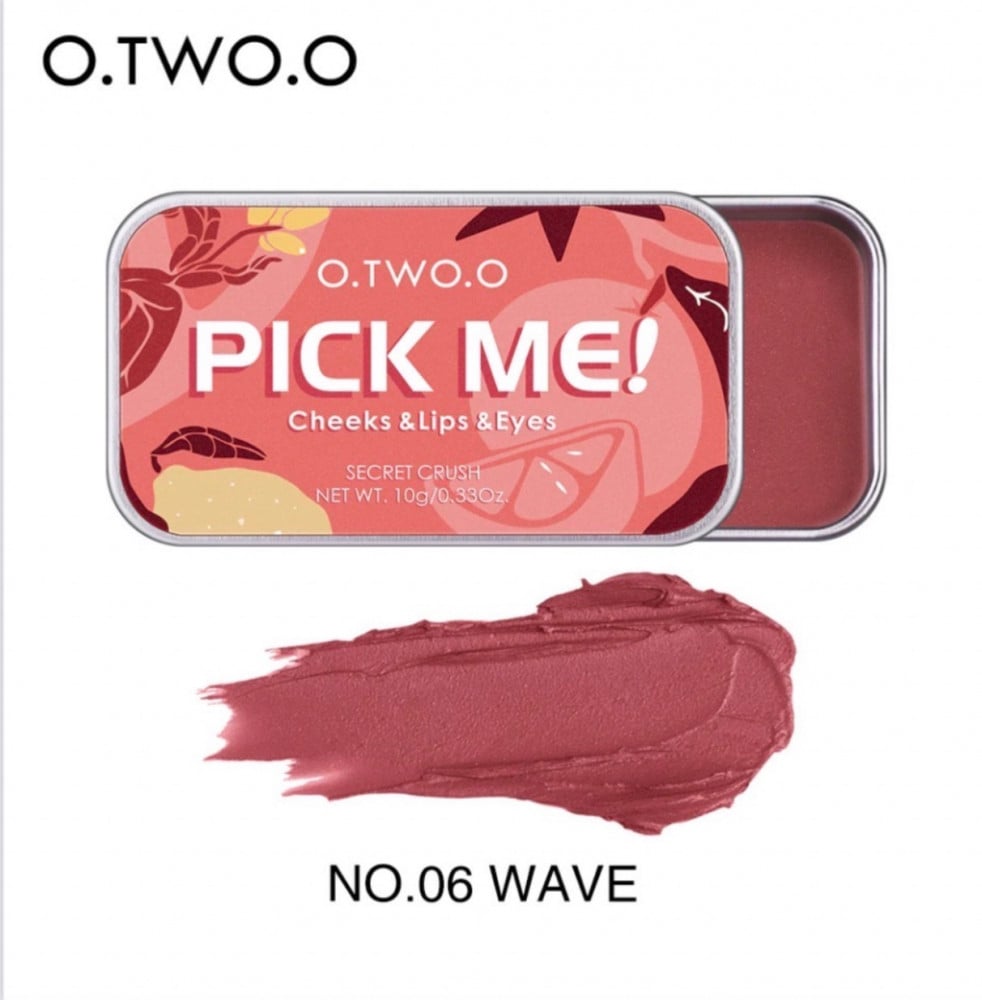 بلاشر وظلال عيون وروج 3*1 كريمي من او تو او O.TWO.O