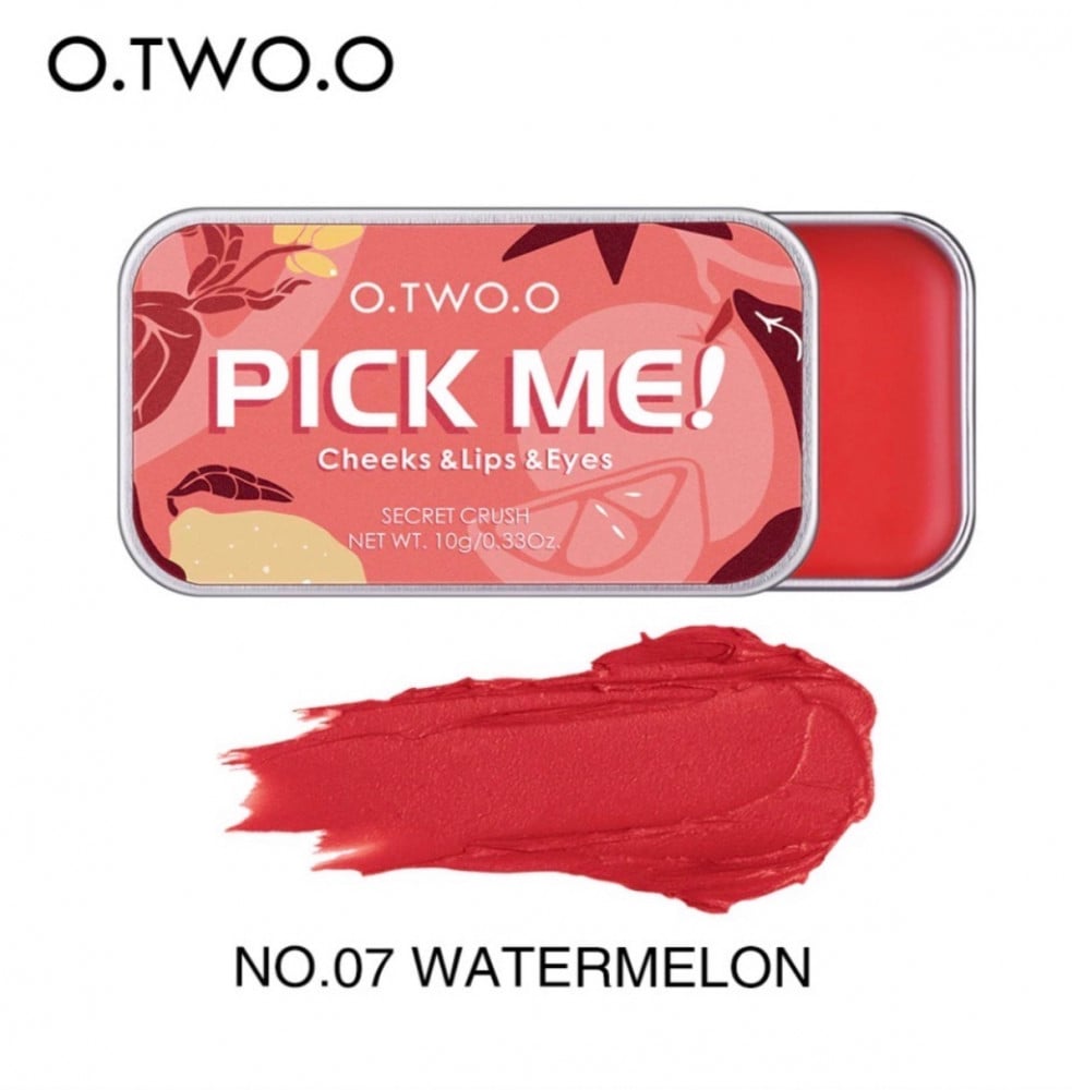 بلاشر وظلال عيون وروج 3*1 كريمي من او تو او O.TWO.O