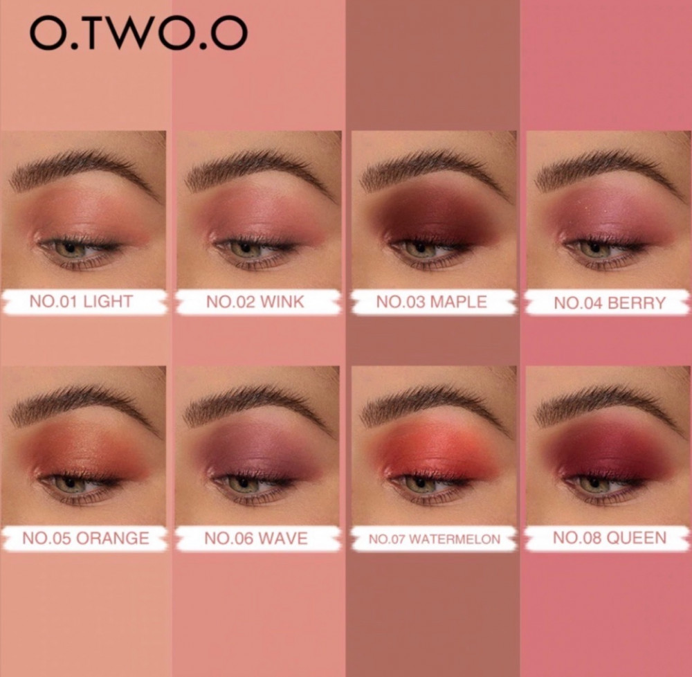 بلاشر وظلال عيون وروج 3*1 كريمي من او تو او O.TWO.O
