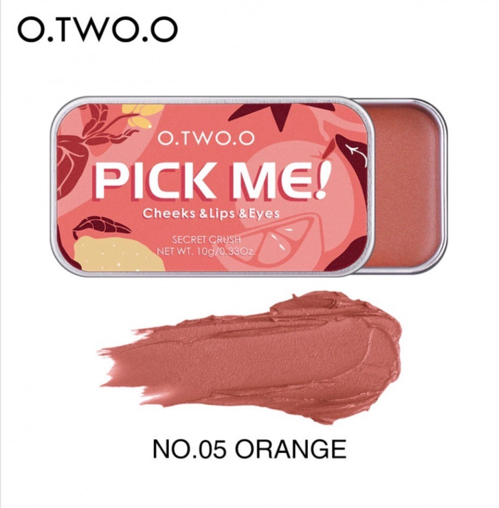 بلاشر وظلال عيون وروج 3*1 كريمي من او تو او O.TWO.O