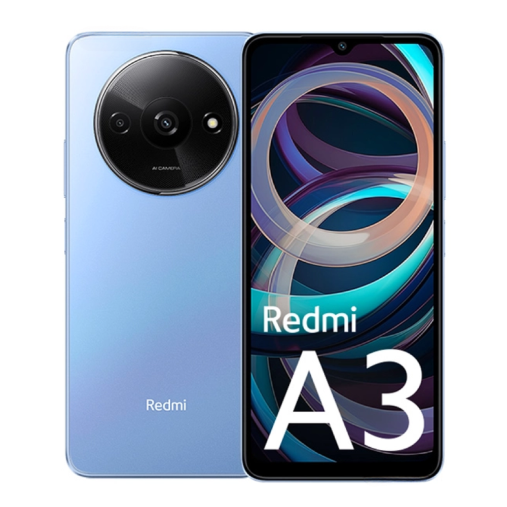 هاتف ريدمي A3 سعة 128 جيجا، الوام 4+4، 4 جي - ازرق - Xiaomi