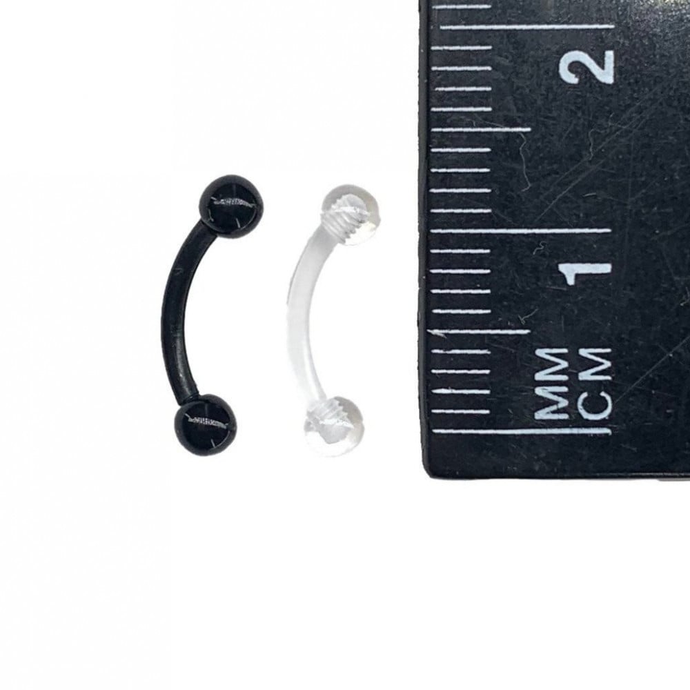 16G Acrylic Flexible Curved Barbell