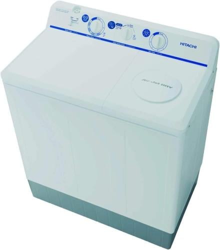 PS- 1000 NJWH-غسالة هيتاشي حوضين 9 كيلو ابيض