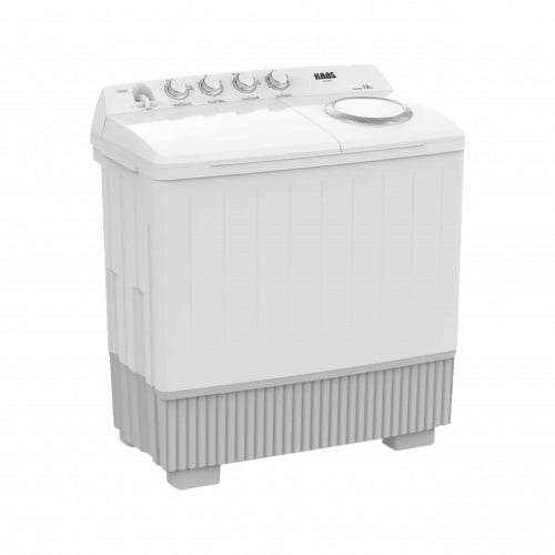 غسالة هاس حوضين 10 كيلو – أبيض - HWT210XL