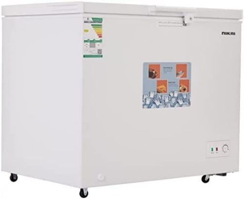فريزر صندوقي من نيكاي بسعة 260 لتر، مزود بقفل وفتحة تصريف، رقم الموديل Ncf350N20