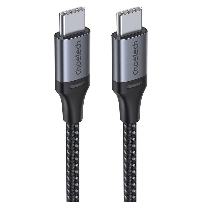 سلك شاحن تشويتيك من Type-C الى Type-C بطول 1م وقوة 60 واط - اسود