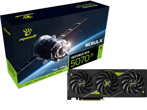 MANLI GEFORCE RTX 5070 TI 16GB كوت شاشة