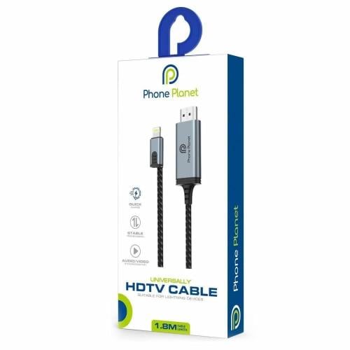 وصلة HDMI للايفون لعرض شاشة الجوال على التلفزيون م...