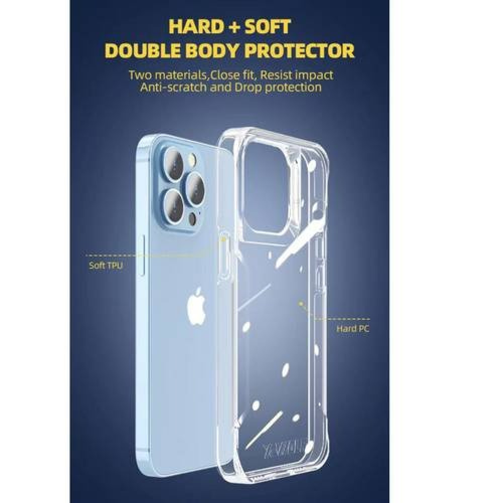 كفر جوال ايفون 13 برو ماكس شفاف اكس وولف