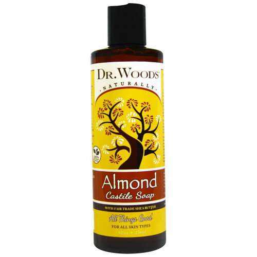 Dr. Woods, صابون كاستيل اللوز، مع زبدة الشيا، (236...