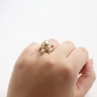 خاتم سلحفاه  ذهبي