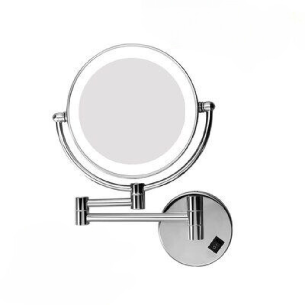 مرآة مكبرة مع إضاءة LED