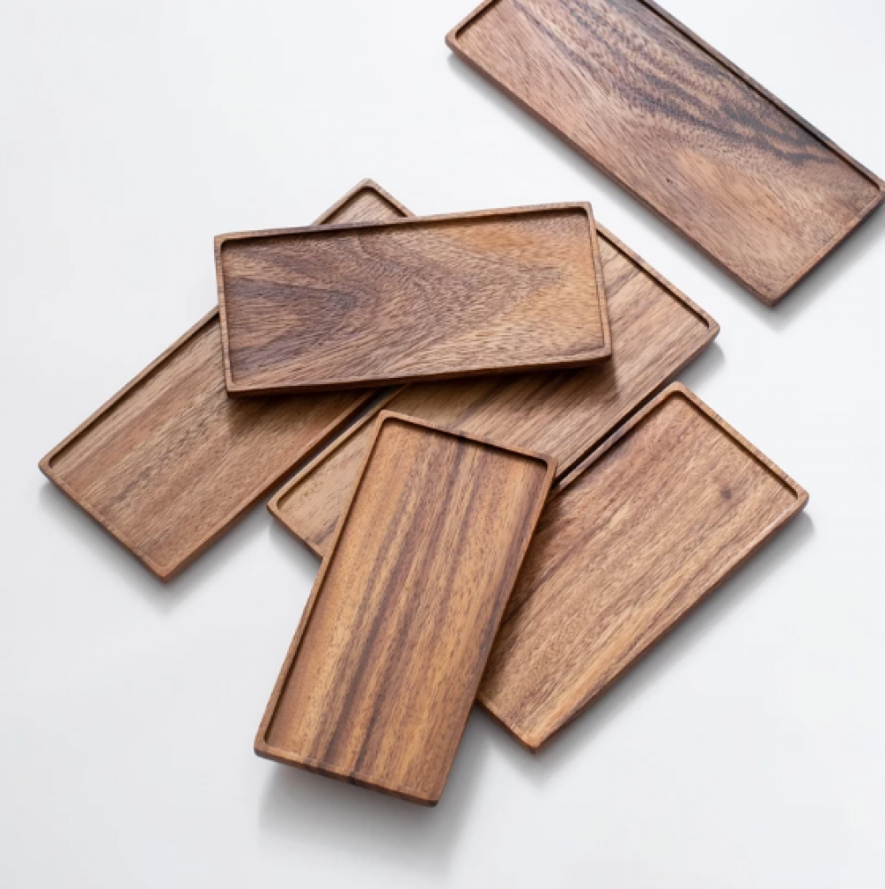 صينية خشبي متعددة الاستخدام