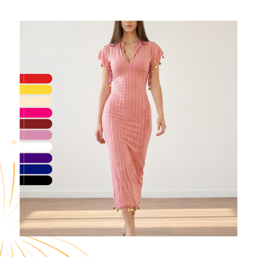 جلابية نانسي للرقص الشرقي الوان متعددة