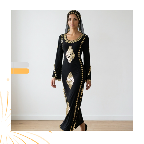 Distinctive Egyptian Upper Egyptian dance galabiya