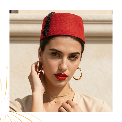 طربوش رقص شرقي مصري