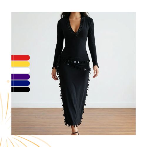 جلابية فيفي عبده للرقص المصري