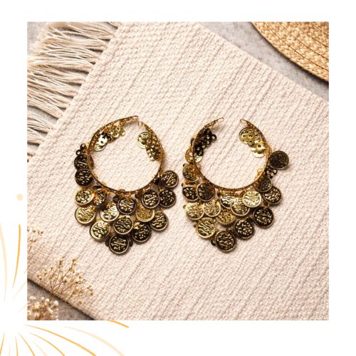 خلخال رقص شرقي ذهبي دورين