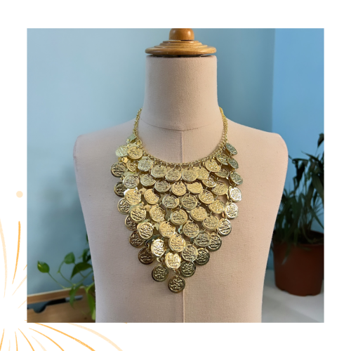 Golden belly dance chain (Kurdan)