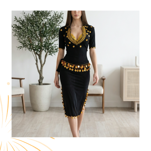 جلابية فيفي عبده للرقص الشرقي