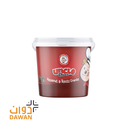 شوكلاتة الكاكاو مع البندق مع رقائق الكريب الهشه انكل شوكو  / 5K