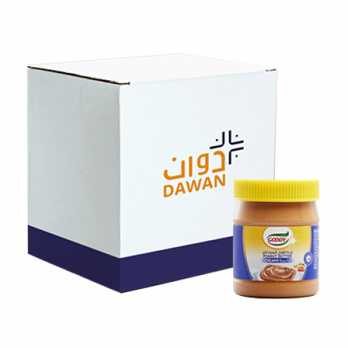 قودي-زبدة الفول السوداني ناعم 340ج / 12 عبوة بالكرتون