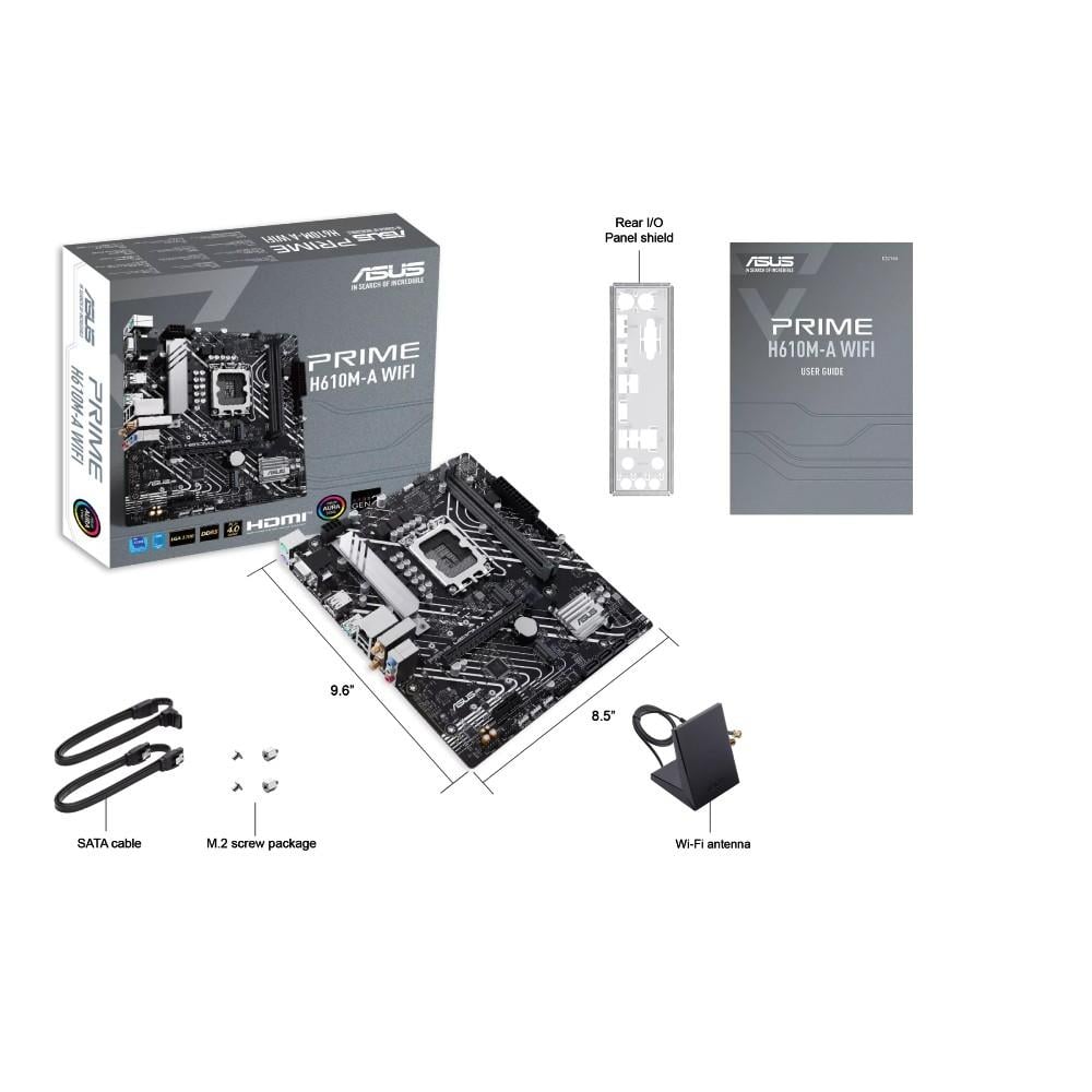 Asus Prime H610m-A Wifi DDR5 1700 LGA | مذربورد اسوس