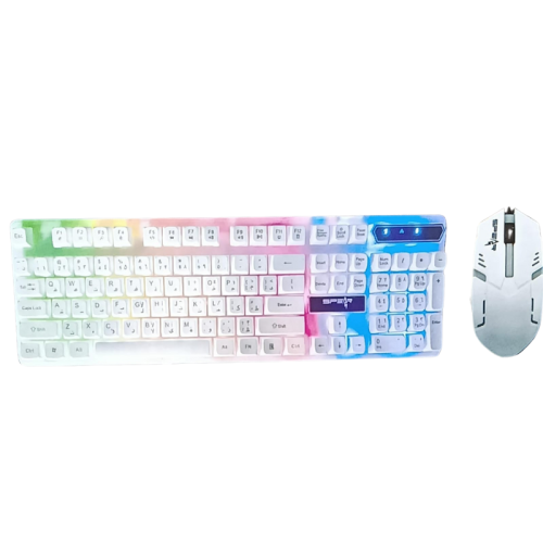 كومبو كيبورد ماوس كي ان 99 ابيض KN 99 combo mouse...