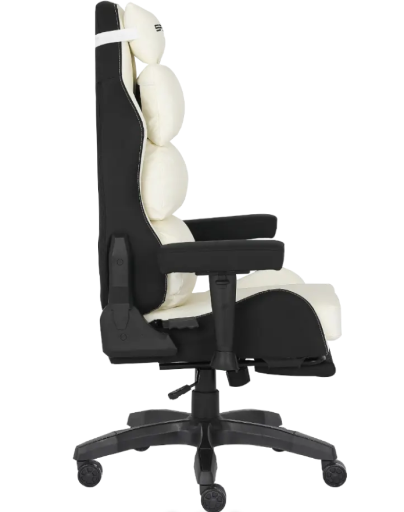 كرسي احترافي باللون الابيض | Spear Chair Footrest White