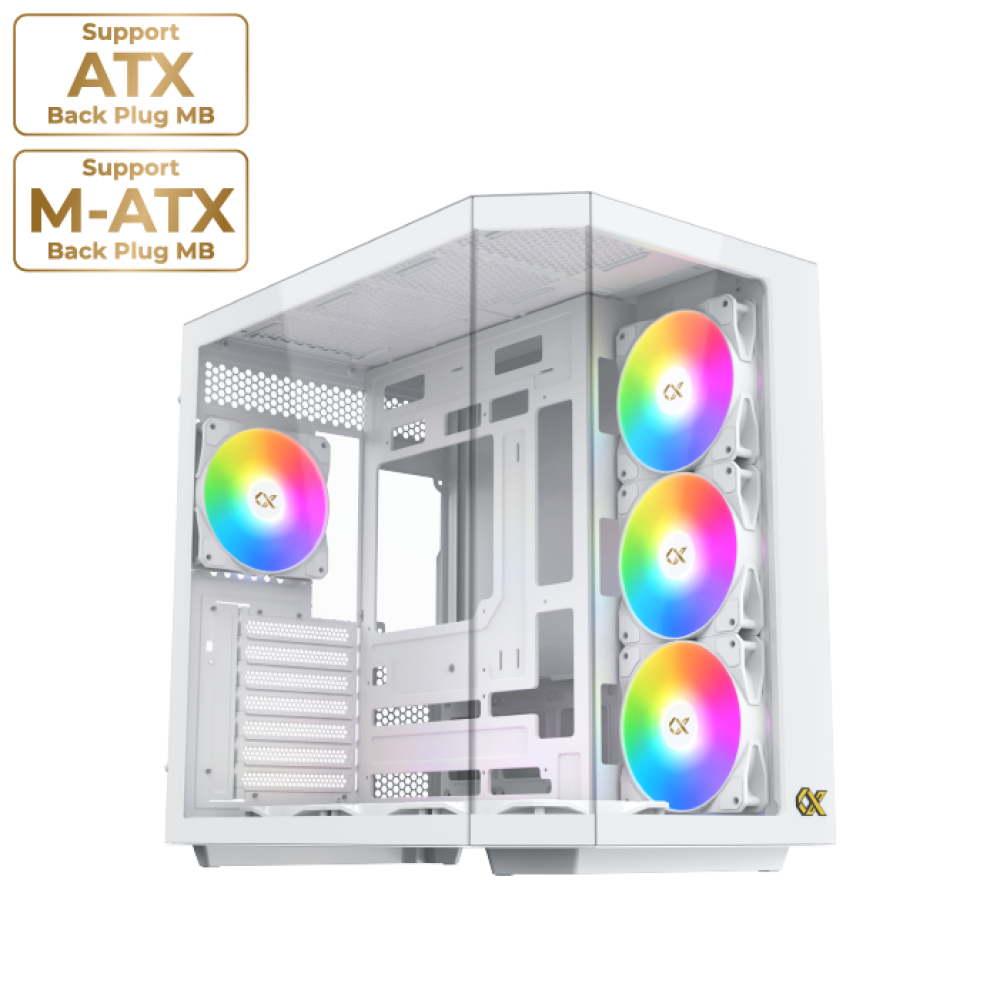 كيس زيقماتيك كيوب II ابيض | XIGMATEK Cubi II White Case