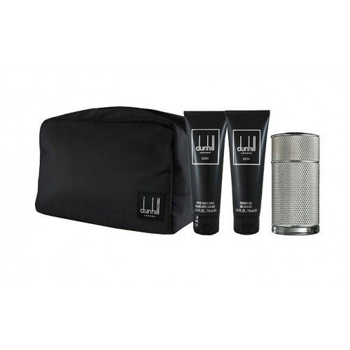 طقم دانهيل ايكون الفضي او دو بارفيوم (عطر 100مل+شا...