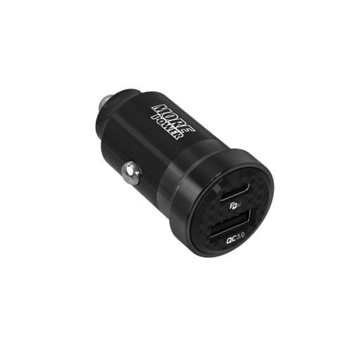 شاحن سياره 38 واط مدخلين USB,PD ليون اكس