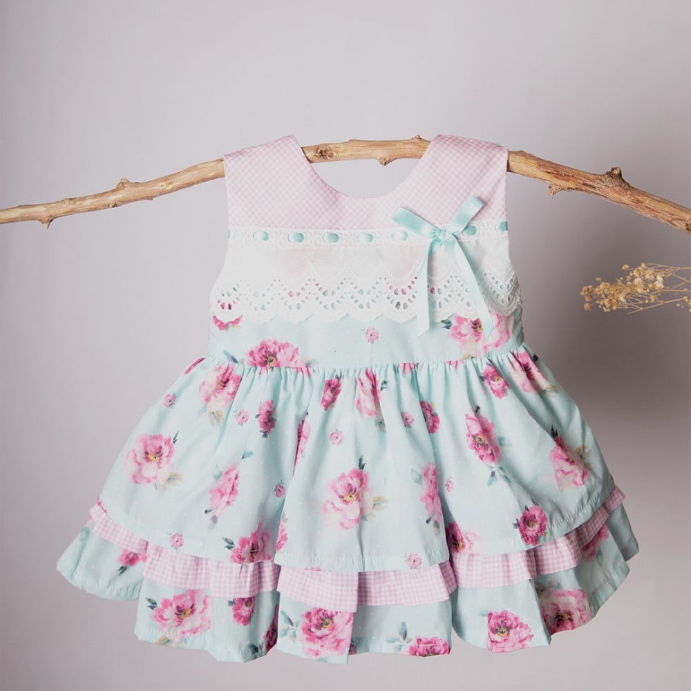 Baby dress with beautiful details and bright colors in 3 pieces Kholoud Kids Children s Clothing Store