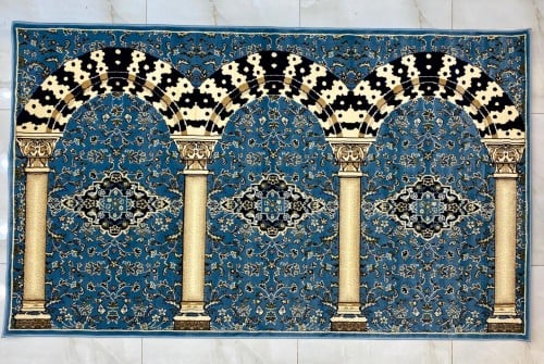 سجادة الروضة - لون السماوي