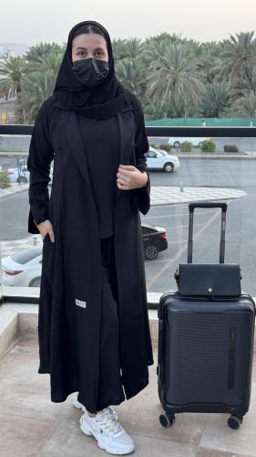 عباية امواج اسود