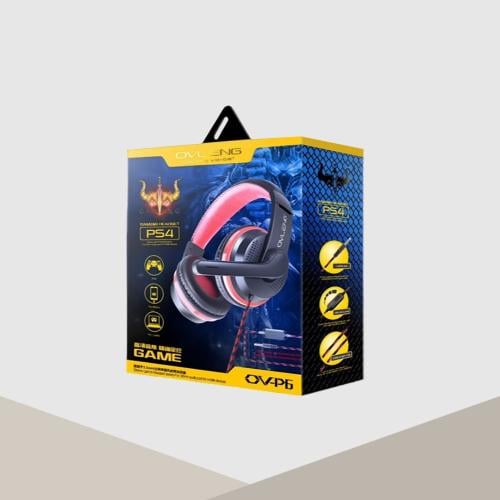 سماعة رأس ستريو للألعاب بإضاءة ليد OVLENG OV-P6